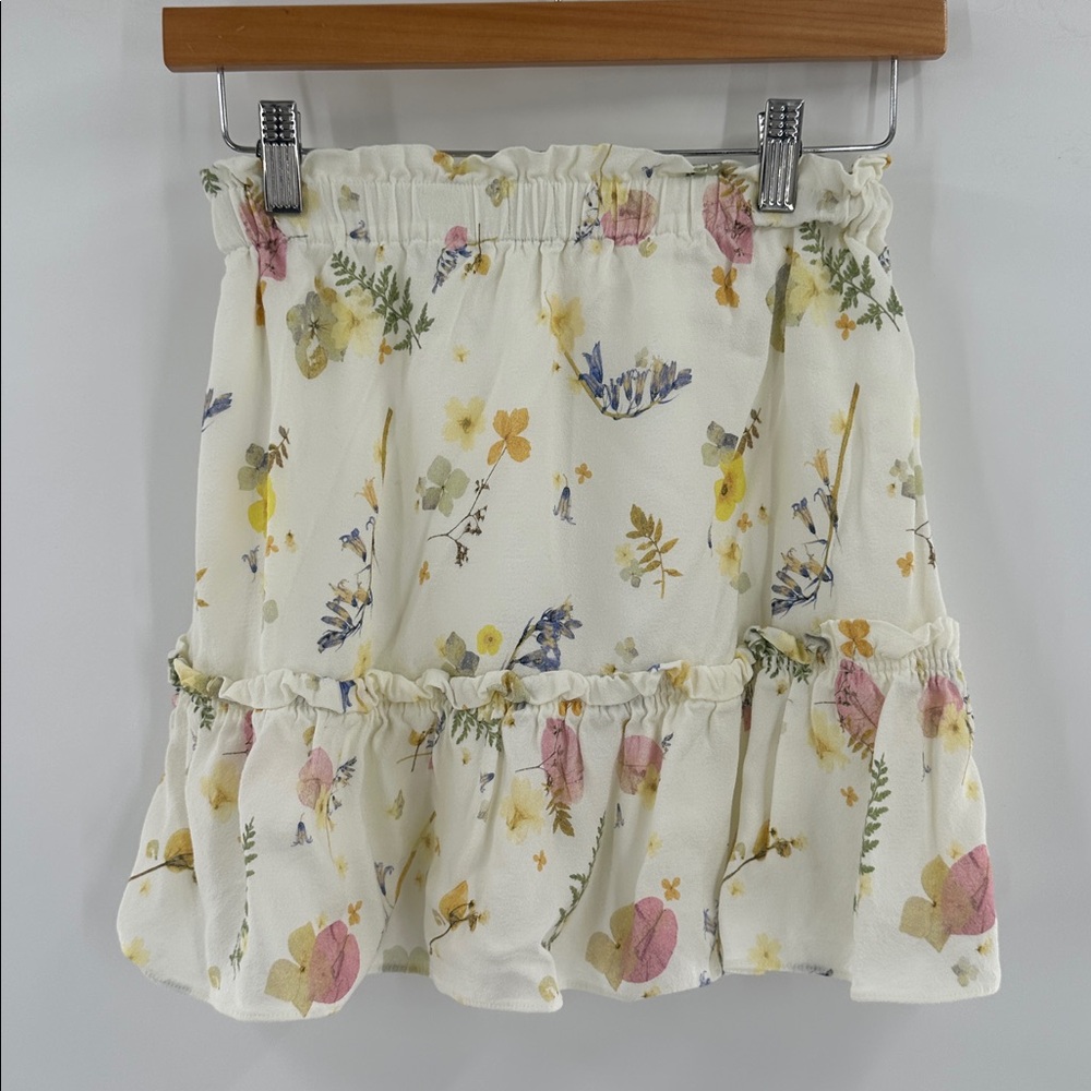 Aritzia Sunday Best Trixie‎ Floral Ruffle Mini Skirt XS - Picture 5 of 6